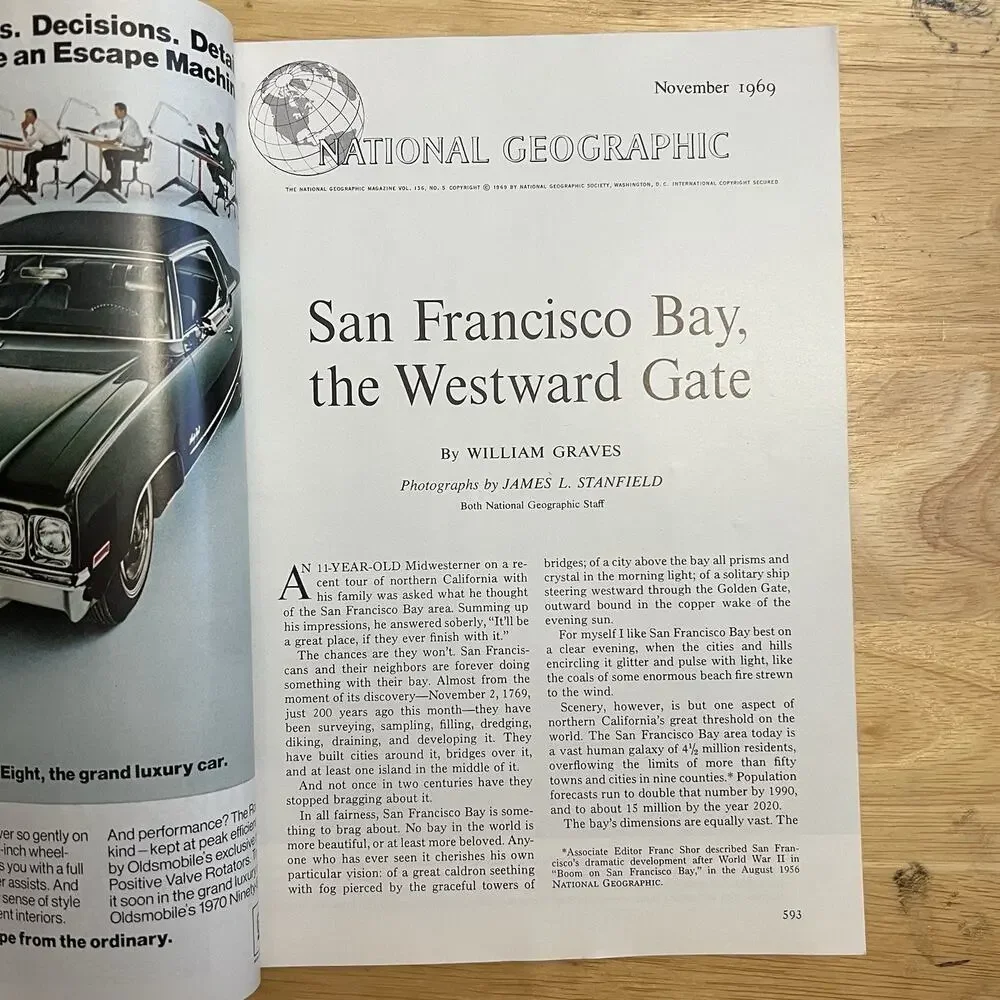 Vtg National Geographic November 1969 Magazine San Francisco Bay Bali Seminoles